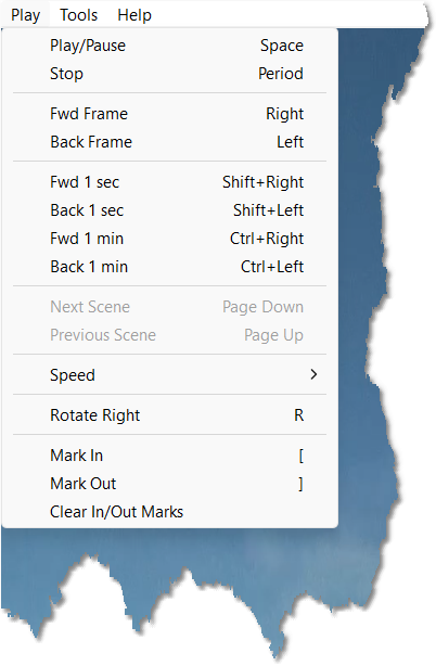 Play menu
